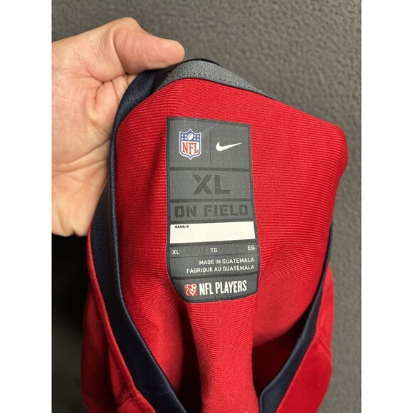 NFL Nike On Field Houston Texans HOF Andre Johnson #80 Battle Red Jersey XL - Picture 4 of 16